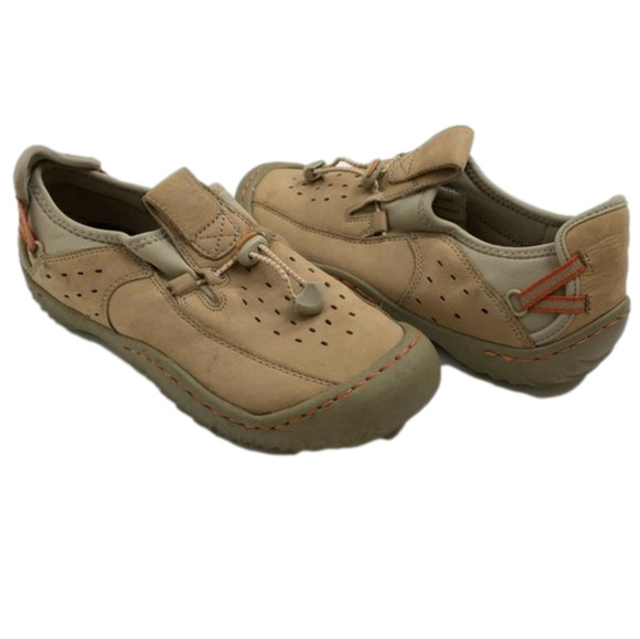 WIND River Beige Leather Slip Shoe Size 8 - Picture 1 of 9